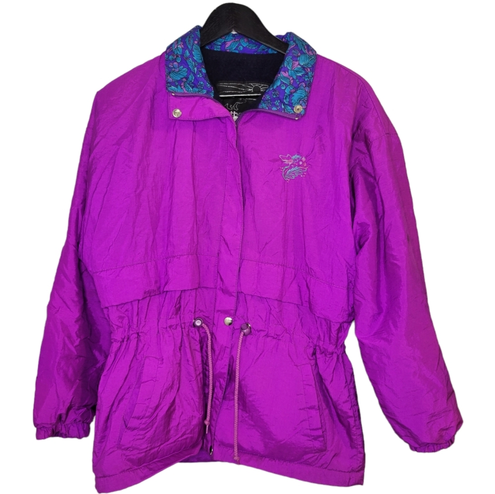 Vintage Northern Sun women's fleece lined windbreaker jacket